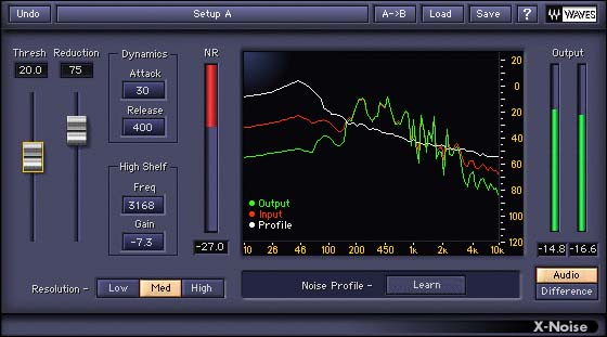 Screenshoot des Plug-Ins X-Noise